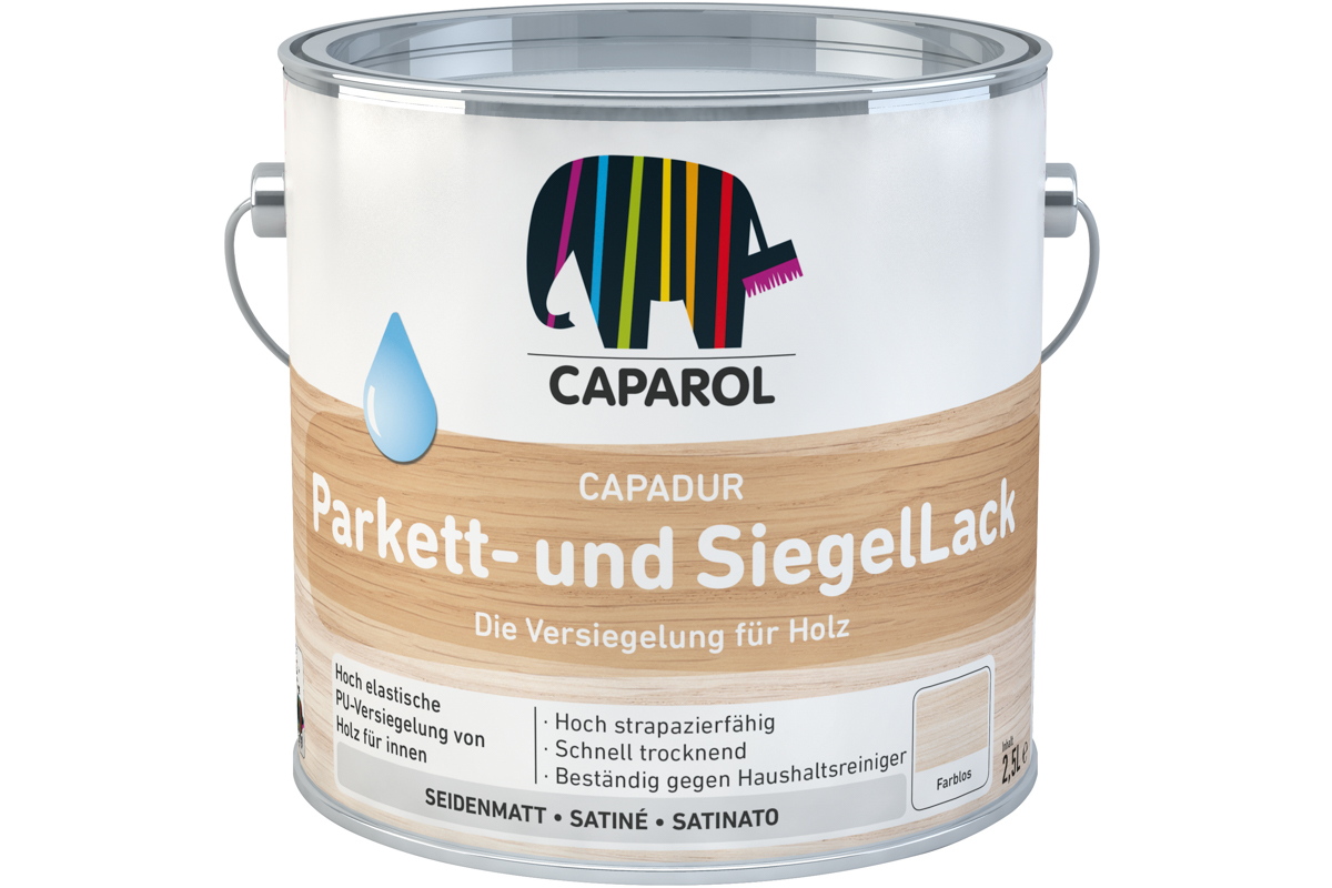 Capadur Parkett- und Siegellack 10,0 lt Seidenmatt